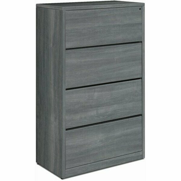 The Hon Co Lateral File, 4-Drawer, 36inx20inx59-1/8in, Sterling Ash HON10516LS1